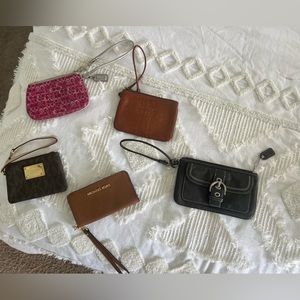 Wristlets 3 coach and 2 Michael Kors